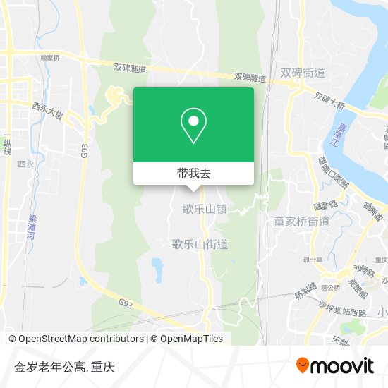 金岁老年公寓地图