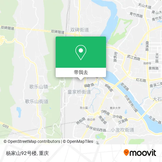 杨家山92号楼地图