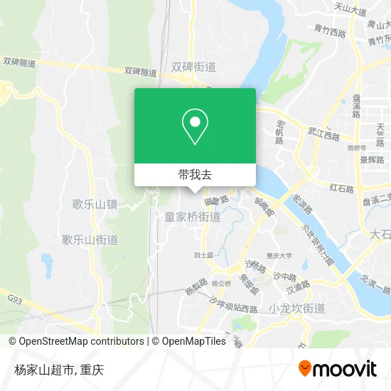 杨家山超市地图