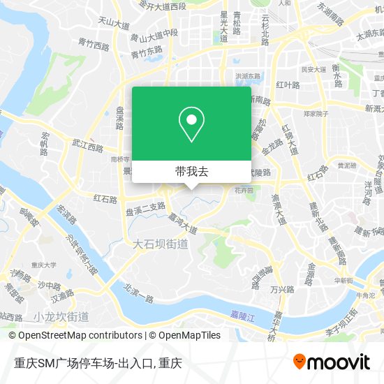 重庆SM广场停车场-出入口地图