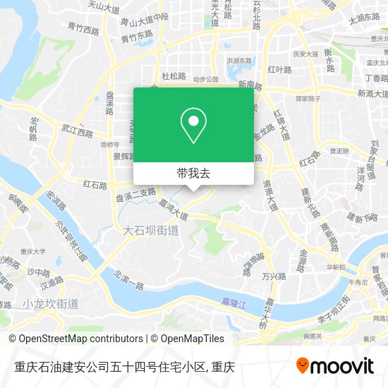 重庆石油建安公司五十四号住宅小区地图