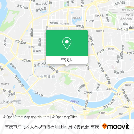 重庆市江北区大石坝街道石油社区-居民委员会地图