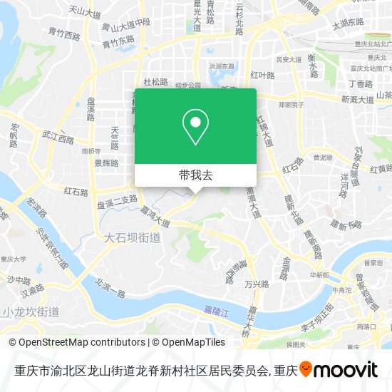 重庆市渝北区龙山街道龙脊新村社区居民委员会地图