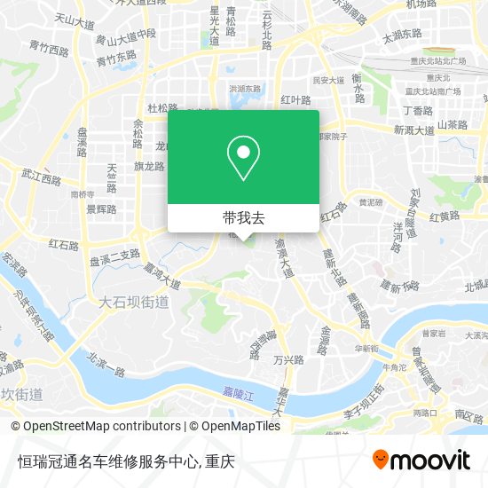 恒瑞冠通名车维修服务中心地图