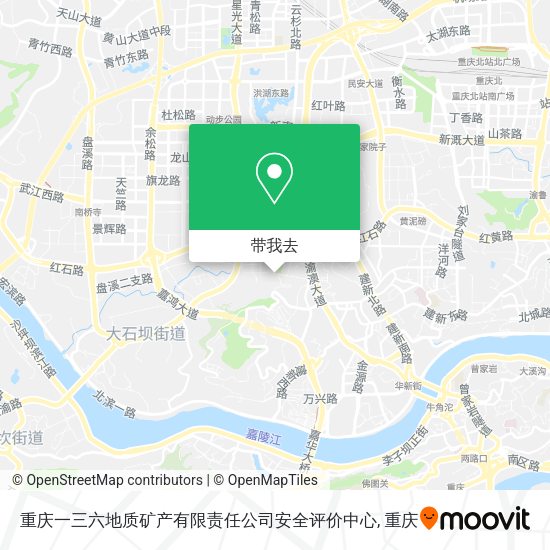 重庆一三六地质矿产有限责任公司安全评价中心地图