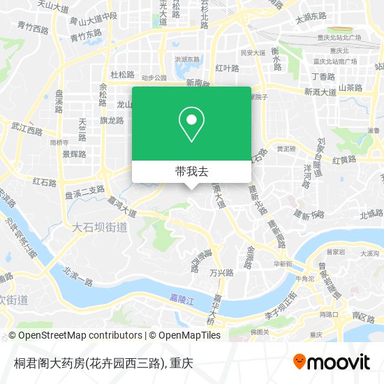 桐君阁大药房(花卉园西三路)地图