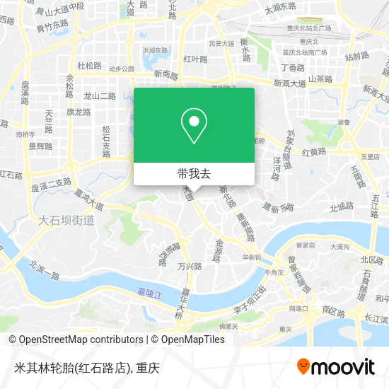 米其林轮胎(红石路店)地图