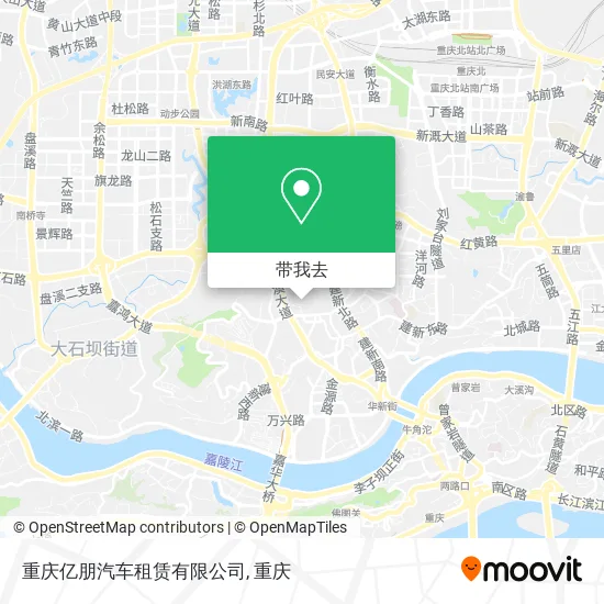 重庆亿朋汽车租赁有限公司地图