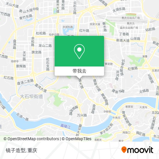 镜子造型地图