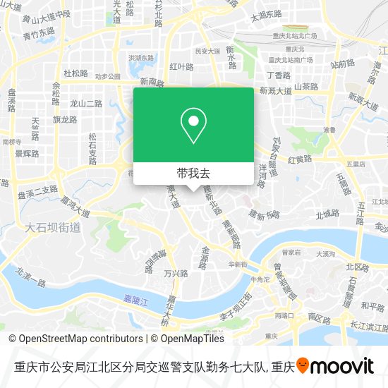 重庆市公安局江北区分局交巡警支队勤务七大队地图