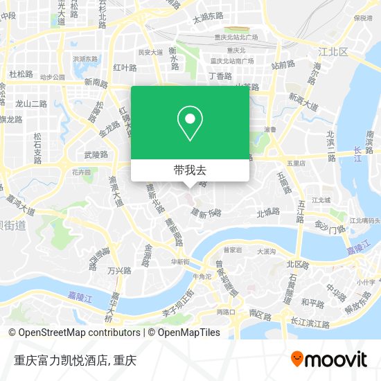 重庆富力凯悦酒店地图