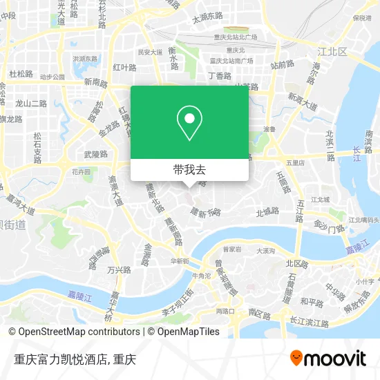 重庆富力凯悦酒店地图