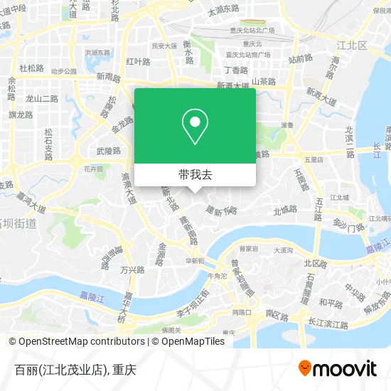 百丽(江北茂业店)地图