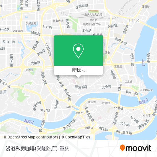 漫溢私房咖啡(兴隆路店)地图