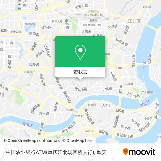 中国农业银行ATM(重庆江北观音桥支行)地图