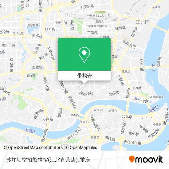 沙坪坝空招熊猫馆(江北直营店)地图