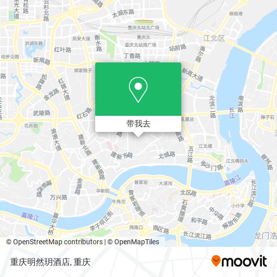 重庆明然玥酒店地图