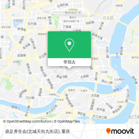 鼎足养生会(北城天街九街店)地图