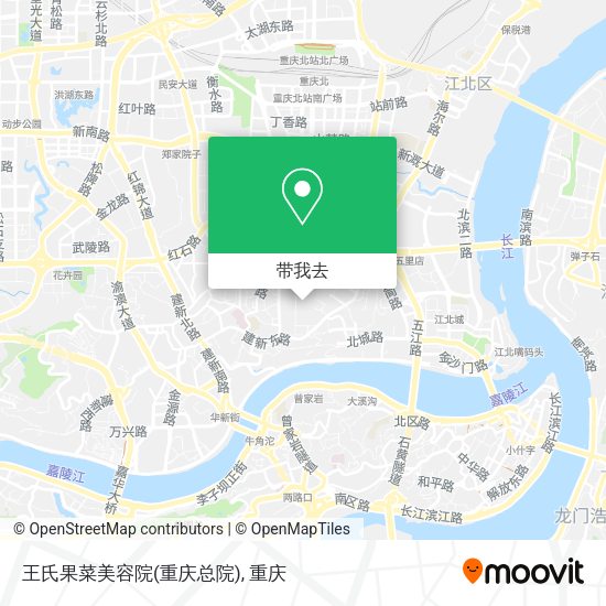 王氏果菜美容院(重庆总院)地图