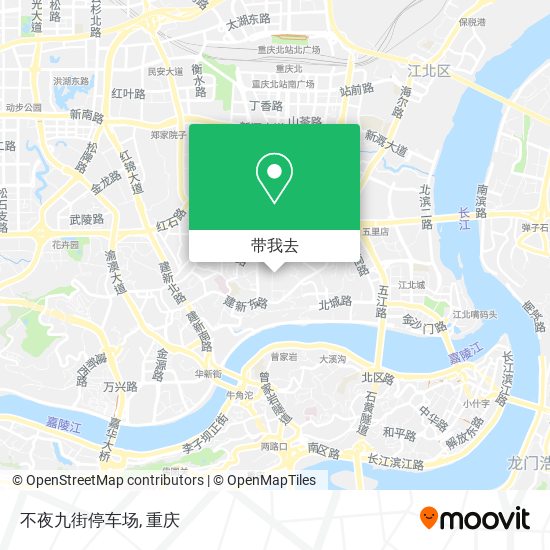 不夜九街停车场地图