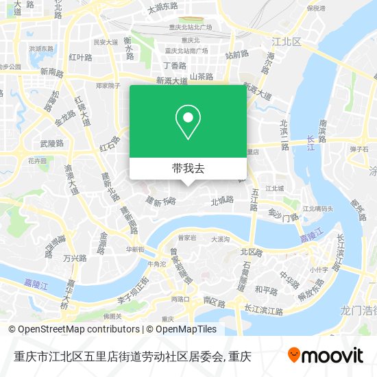 重庆市江北区五里店街道劳动社区居委会地图