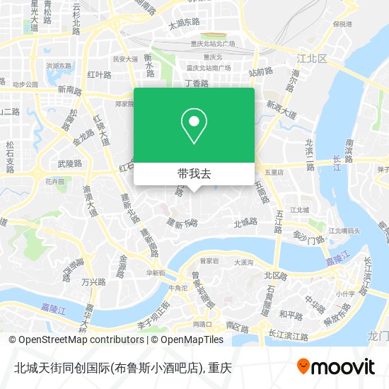 北城天街同创国际(布鲁斯小酒吧店)地图