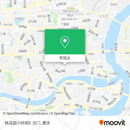 桃花园小区B区-北门地图