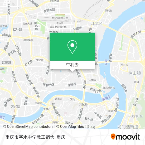 重庆市字水中学教工宿舍地图