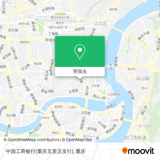 中国工商银行(重庆五里店支行)地图