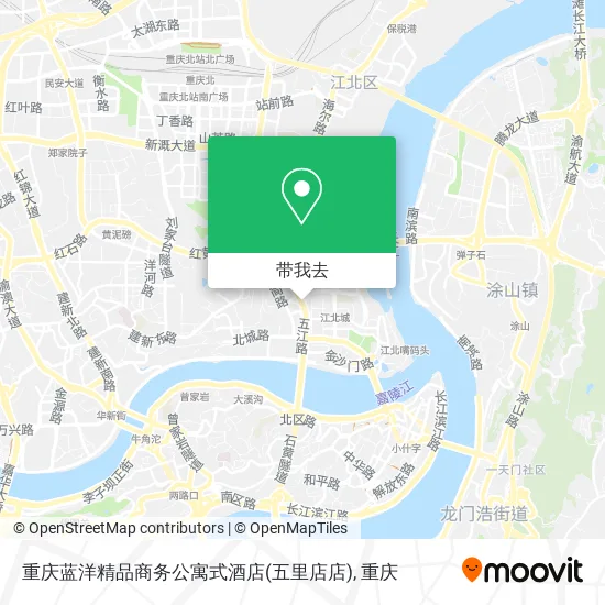 重庆蓝洋精品商务公寓式酒店(五里店店)地图