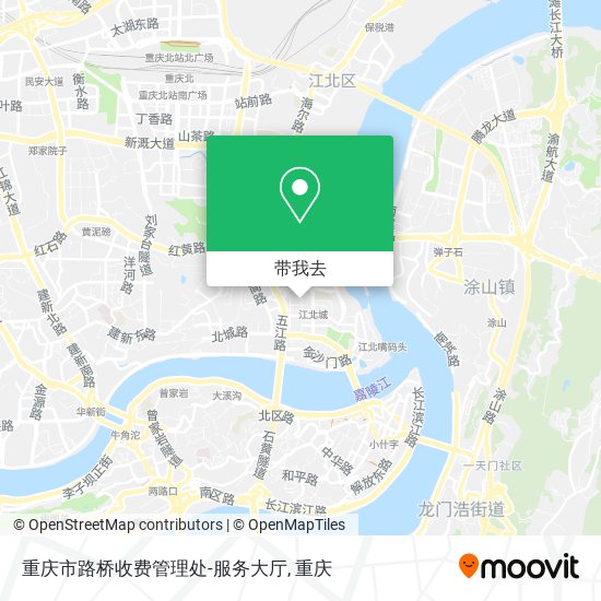 重庆市路桥收费管理处-服务大厅地图