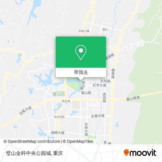 璧山金科中央公园城地图