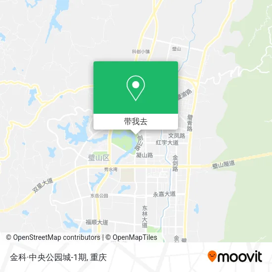 金科·中央公园城-1期地图