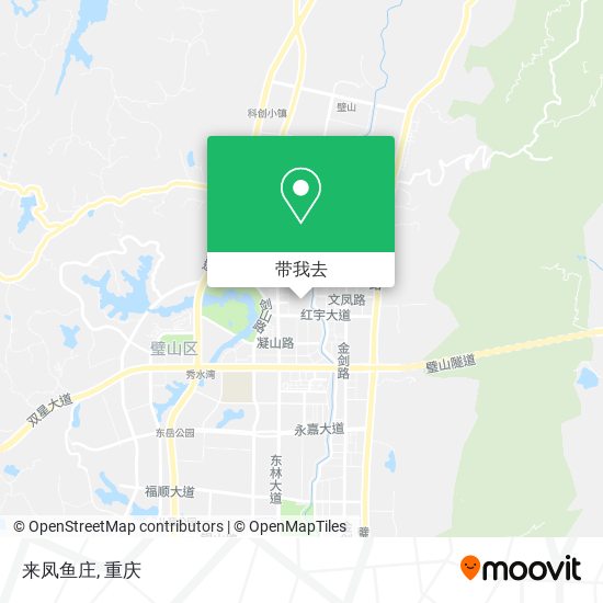 来凤鱼庄地图