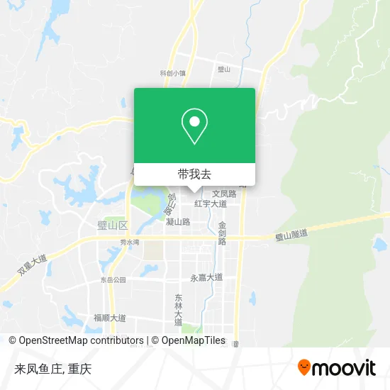 来凤鱼庄地图