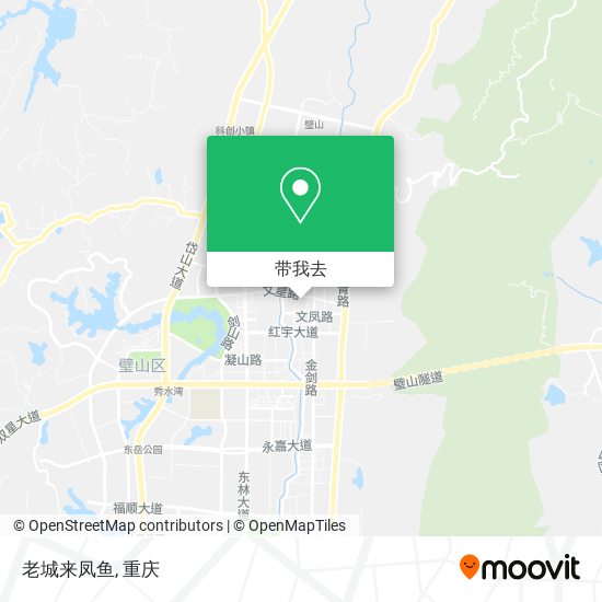老城来凤鱼地图