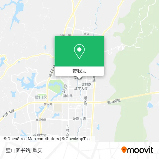 璧山图书馆地图