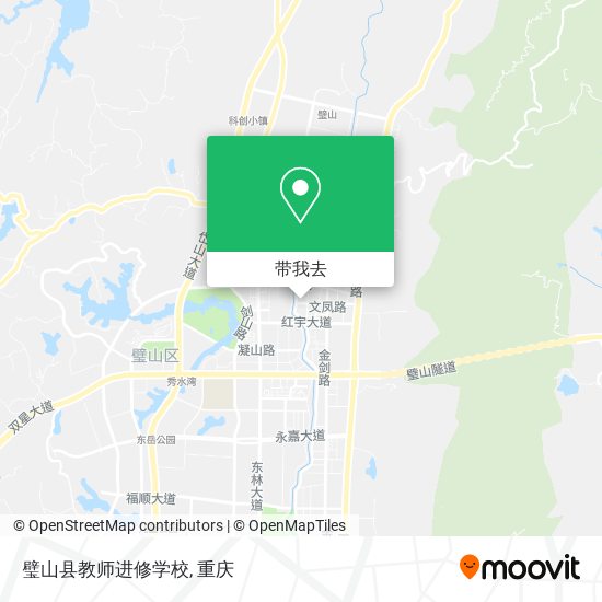 璧山县教师进修学校地图