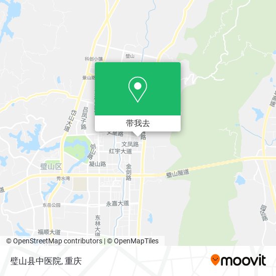 璧山县中医院地图