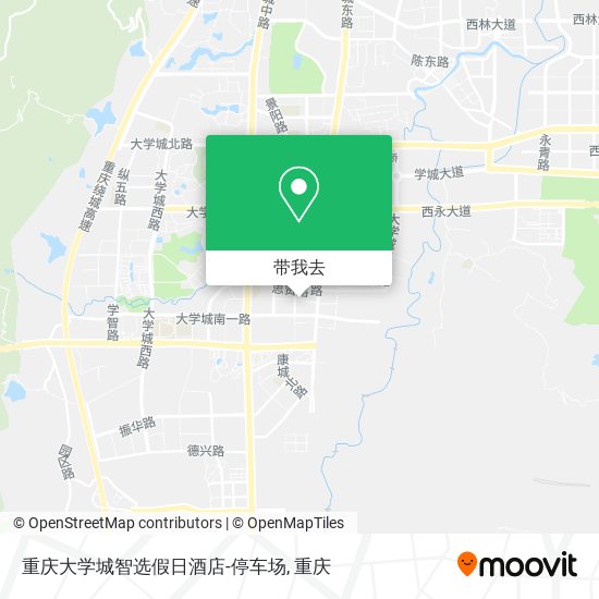重庆大学城智选假日酒店-停车场地图