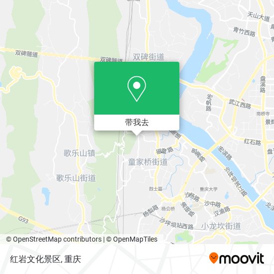 红岩文化景区地图