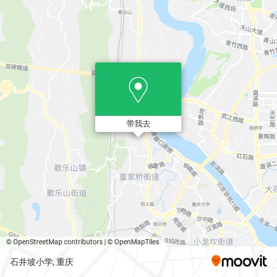石井坡小学地图
