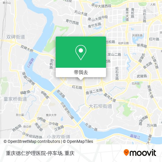 重庆德仁护理医院-停车场地图