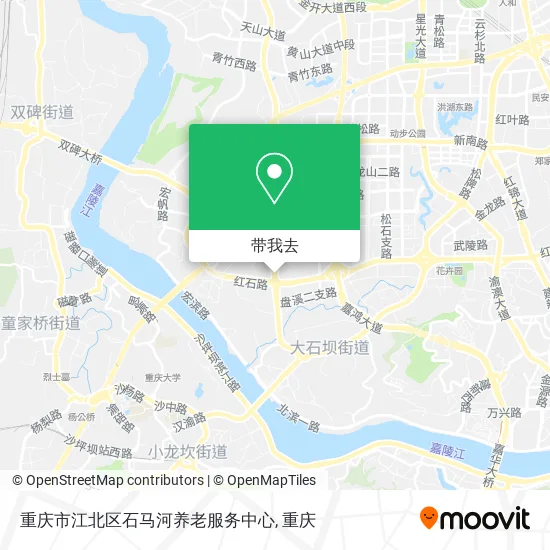 重庆市江北区石马河养老服务中心地图