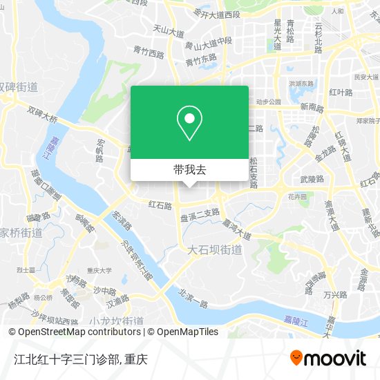 江北红十字三门诊部地图