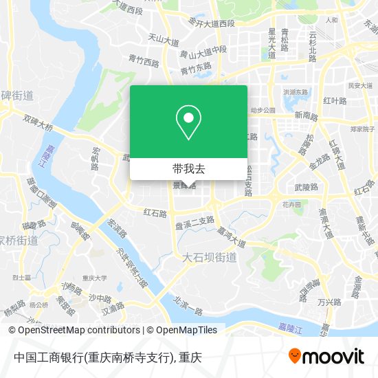 中国工商银行(重庆南桥寺支行)地图