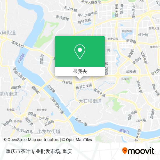 重庆市茶叶专业批发市场地图