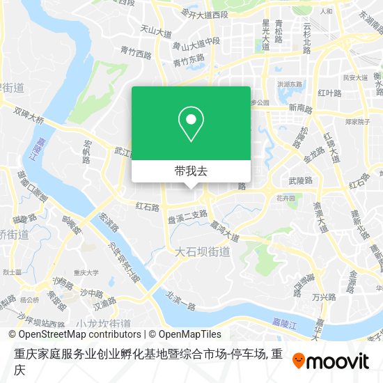 重庆家庭服务业创业孵化基地暨综合市场-停车场地图