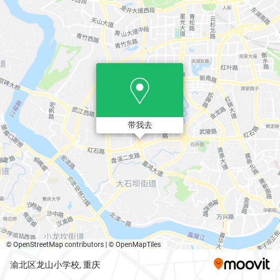 渝北区龙山小学校地图