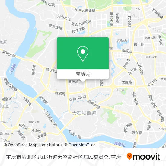 重庆市渝北区龙山街道天竺路社区居民委员会地图